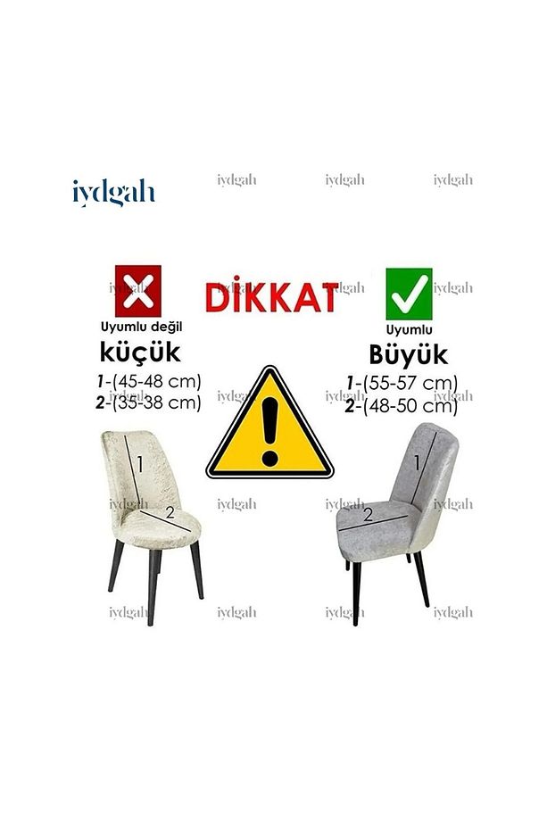 Lüks Jakarlı Su Yolu Desen Oval Sandalye Örtüsü. Lastikli Yuvarlak Sandalye Kılıfı 1.adet Vizon - 8