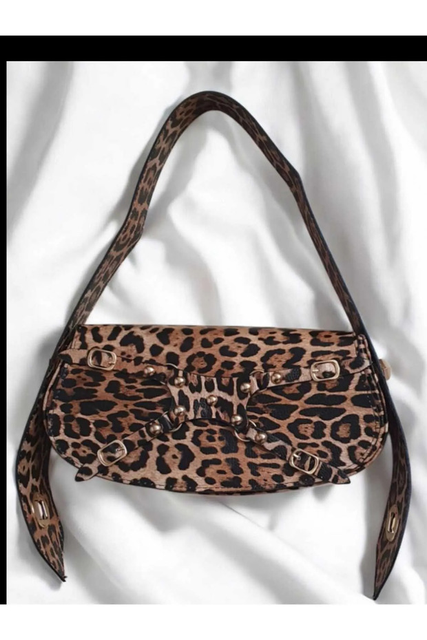 ليوبارد نمط قابل للتعديل مقبض الكتف بريق ليوبارد نمط هدية حقيبة - 2