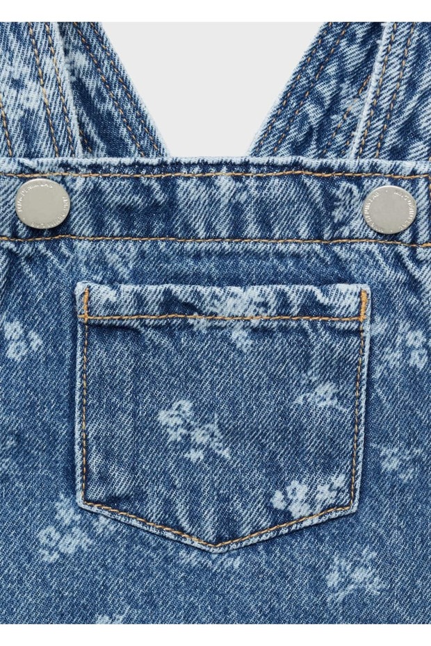 Kısa kot jile elbise - 3