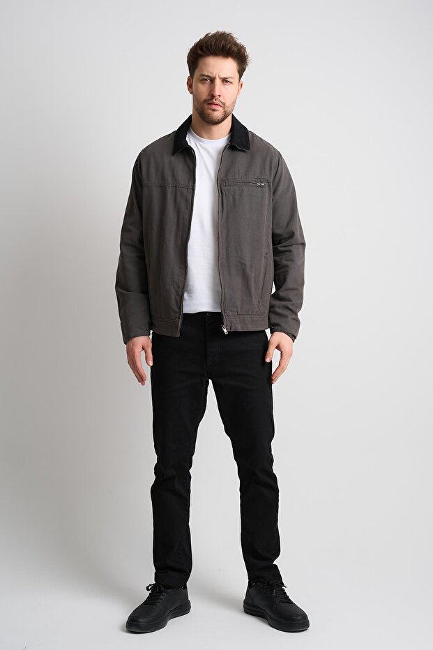 سترة ذات ياقة متباينة - 3