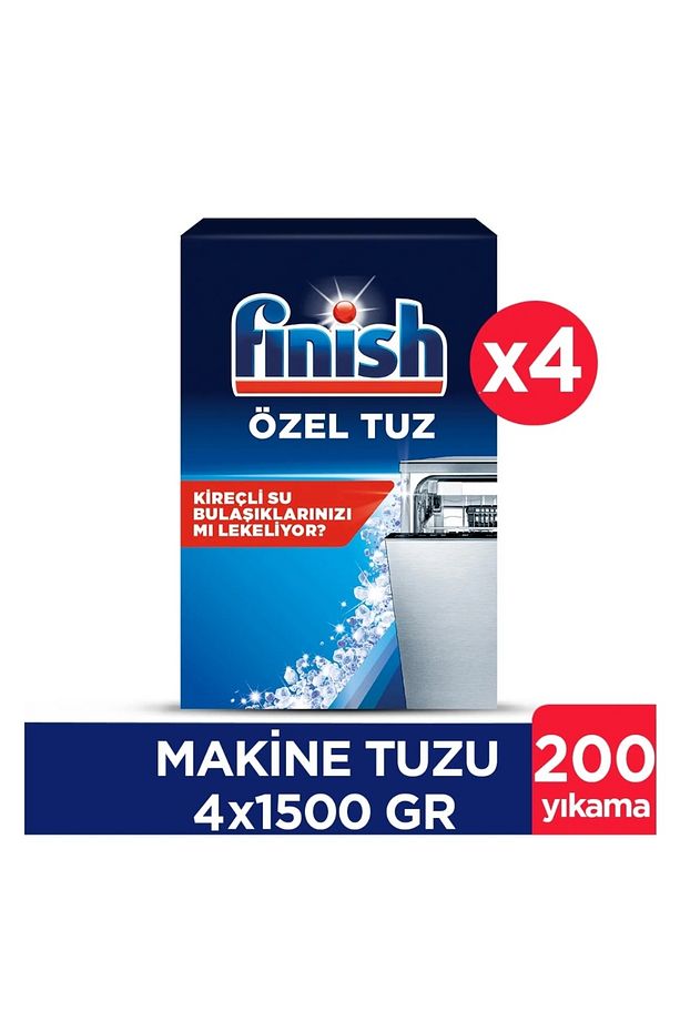 1.5 KĞ BULAŞIK MAKİNESİ TUZU 4 ADET + 800 ML PARLATİCİ KURUTUCU - 3