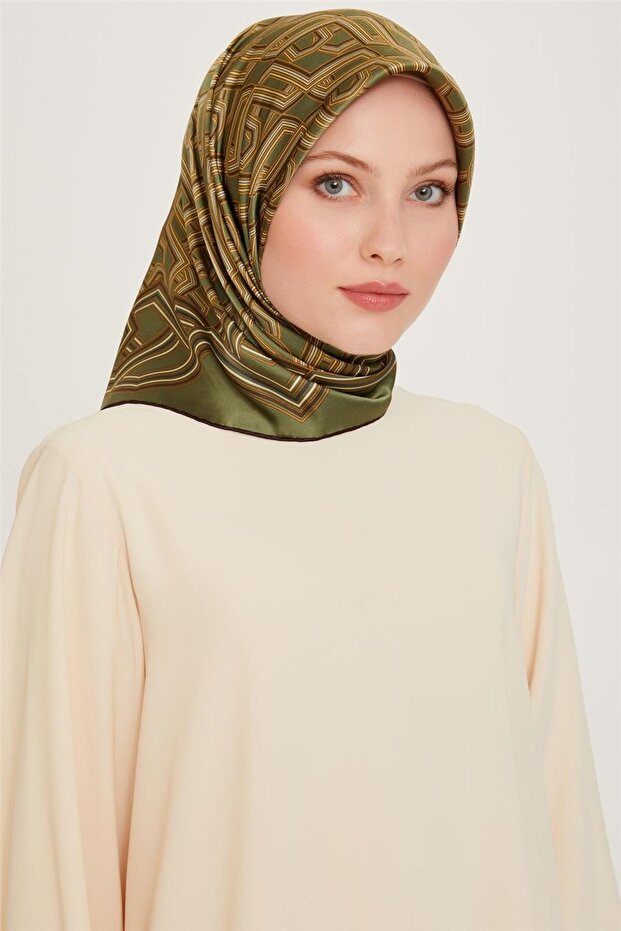 وشاح كلاسيكي منقوش سيرا ساف حرير 9213D 51