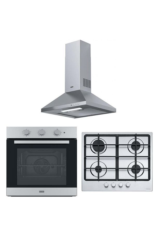 İnox Ankastre Set (FDL 6165 XS Davlumbaz- FHSM 604 4G XS C Ocak - FSL 82 H XS Fırın ) - 1