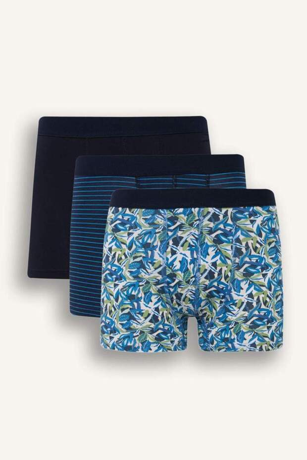 Regular Fit Floral 3'lü Boxer C3281ax25sp - 1
