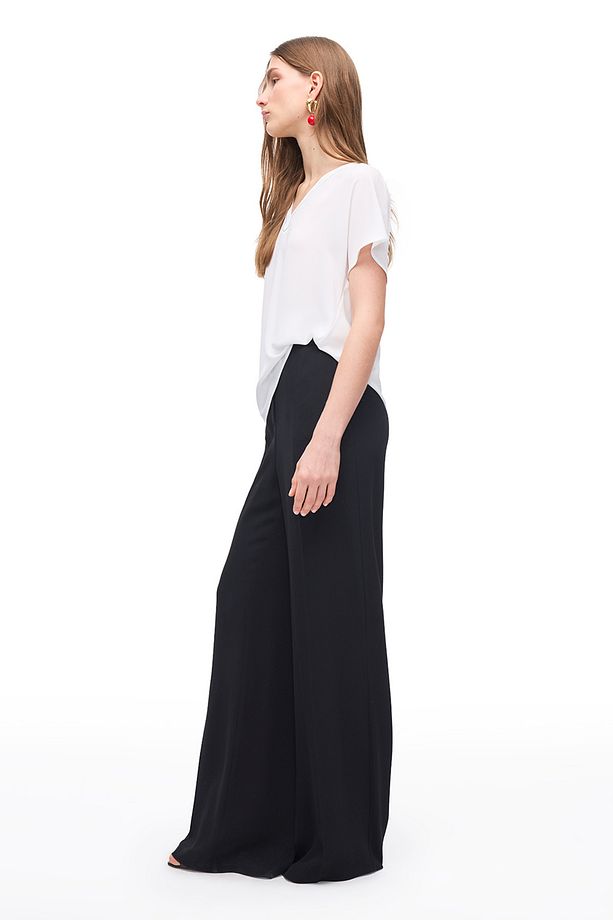 Siyah Echos Regular Fit Yüksek Bel Pantolon - 3