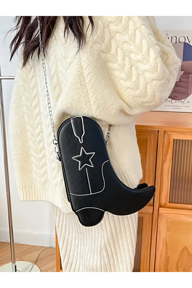 Kovboy Çizmesi Şeklinde Çanta - 2