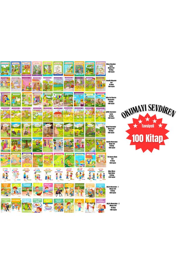 Colorful Picture Story Set That Accelerates and Favors Recommended Reading for Grades 1 (100 Books)
