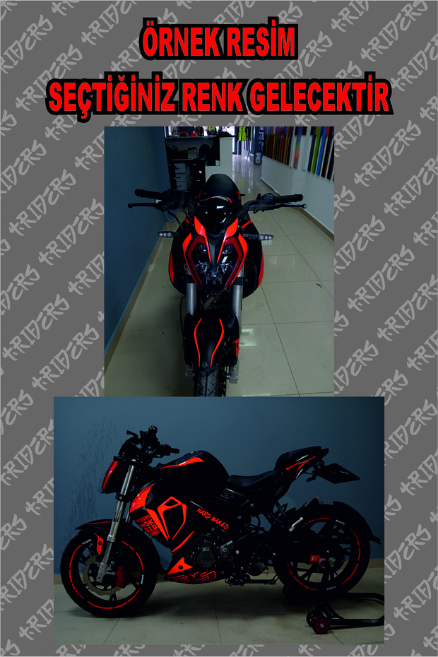 Benelli 125s Sticker  Seti MAVİ - 2