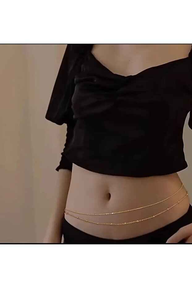 2 Piece Steel Waist Chain Tarnish-Free Stylish Elegant Trend