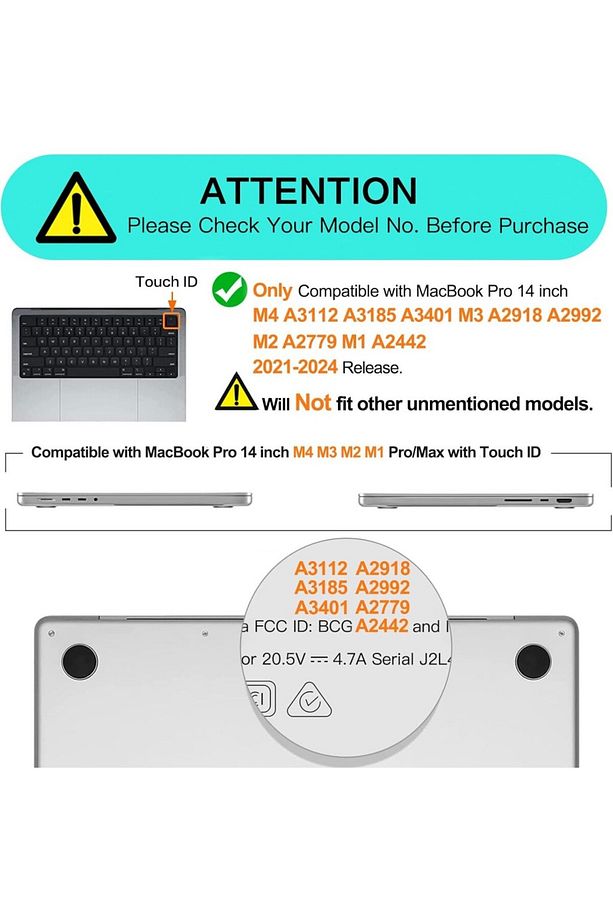 Apple Macbook Pro 14inç M3/m4/max A3112 A3185 A3401 A2918 A1992 Uyumlu Kılıf Nubuk Üçgen Standlı - 2