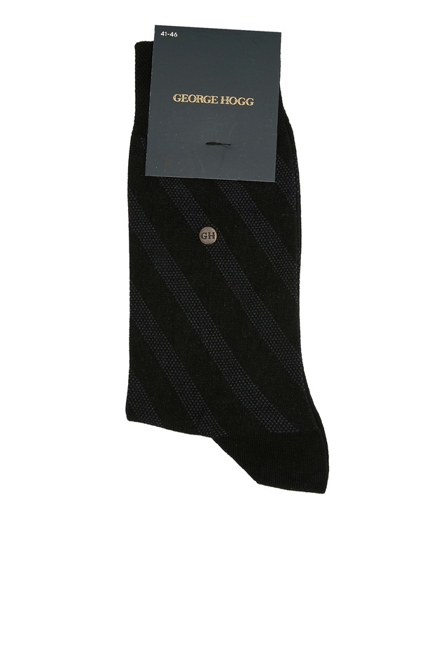 Siyah Erkek Bambu Çorap - 1