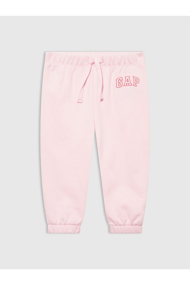 Kız Bebek Pembe Gap Logo Pull-On Jogger Eşofman Altı - 1
