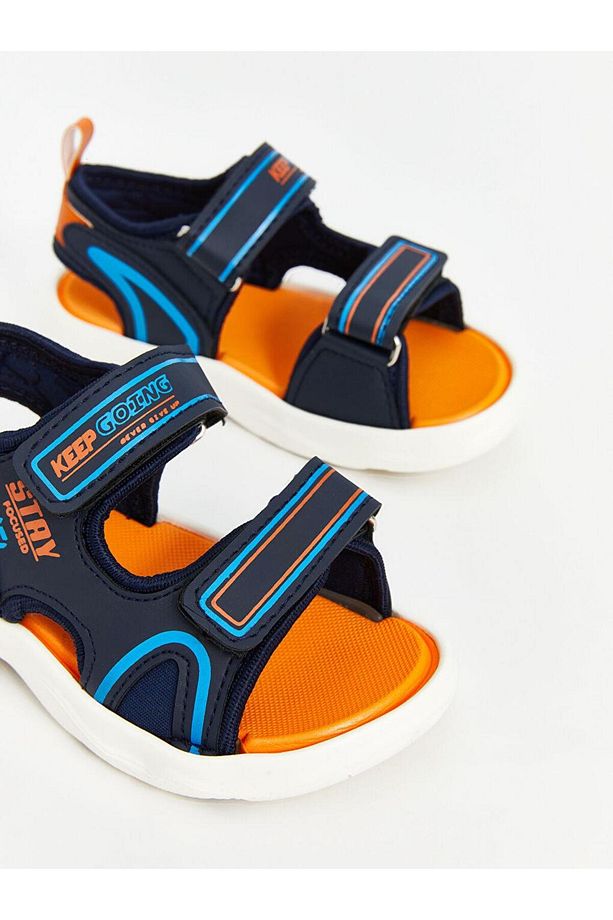 LCW STEPS Cırt Cırtlı Erkek Bebek Sandalet - 3