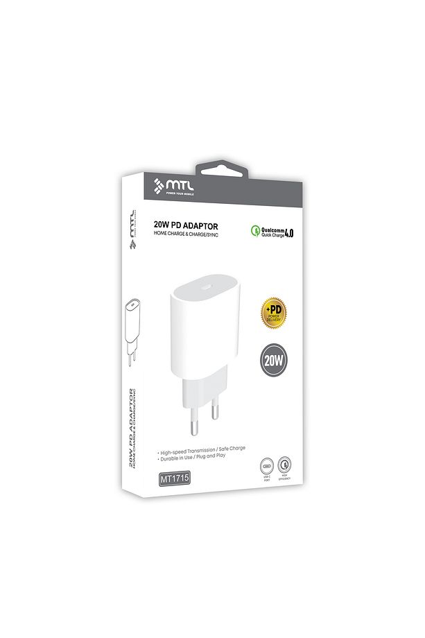 20w Iphone Hızlı Pd Type-c Girişli Şarj Adaptörü Mt1715 - 1