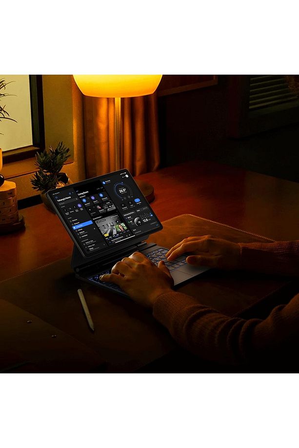 Samsung Galaxy Tab S10+ Plus 12.4" Uyumlu Magic Keyboard Touchpad Rgb Işıklı Klavyeli Kılıf Sm-x820 - 4