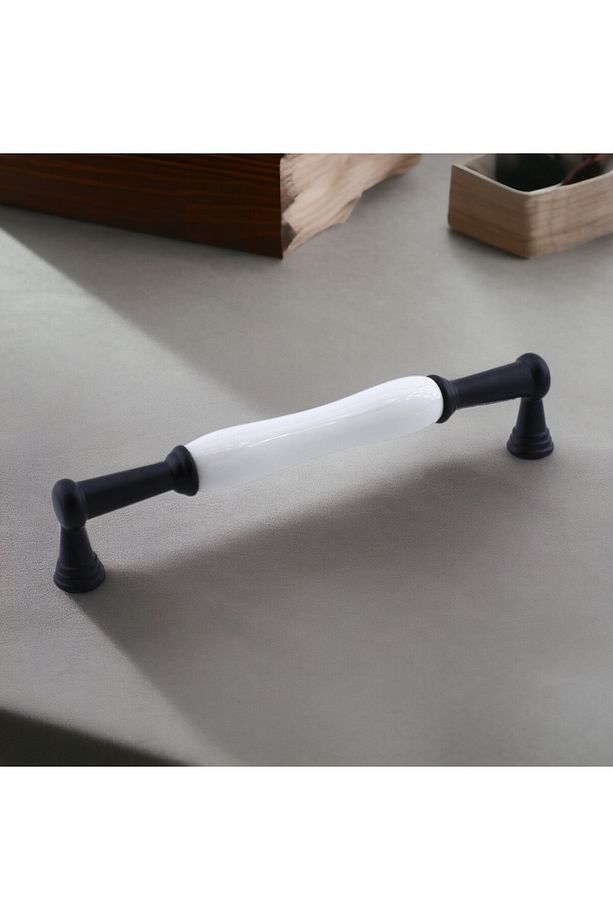 Anav Porselen Kulp 192 Mm Mobilya Mutfak Çekmece Dolabı Dolap Kapak Kulpları Kulbu Kulpu Siyah - 7