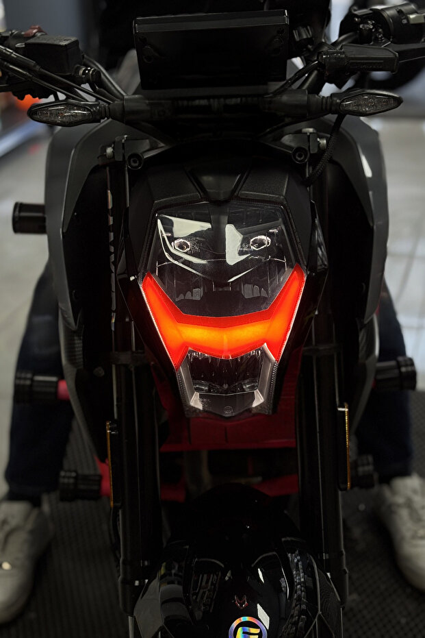 Red Headlight Film Sticker (1 Pcs) Led Daytime for Cf Moto Nk25O