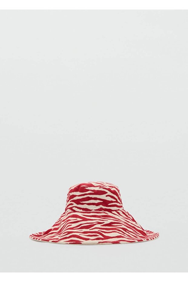 قبعة دلو منقوشة على شكل حمار وحشي مزدوجة الجوانب - 3