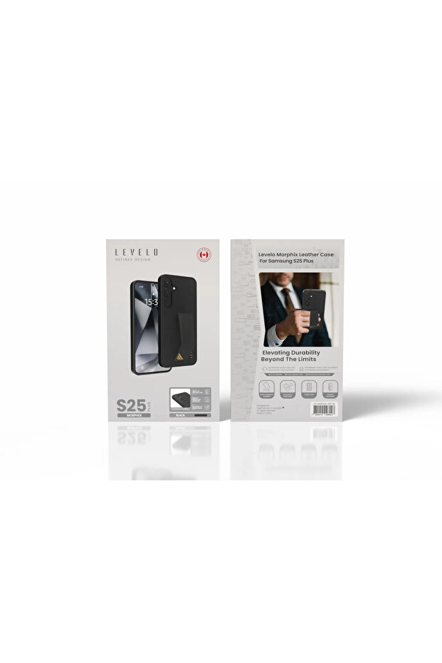 جراب مورفيكس الجلدي لهاتف سامسونج S25 بلس - أسود - 2