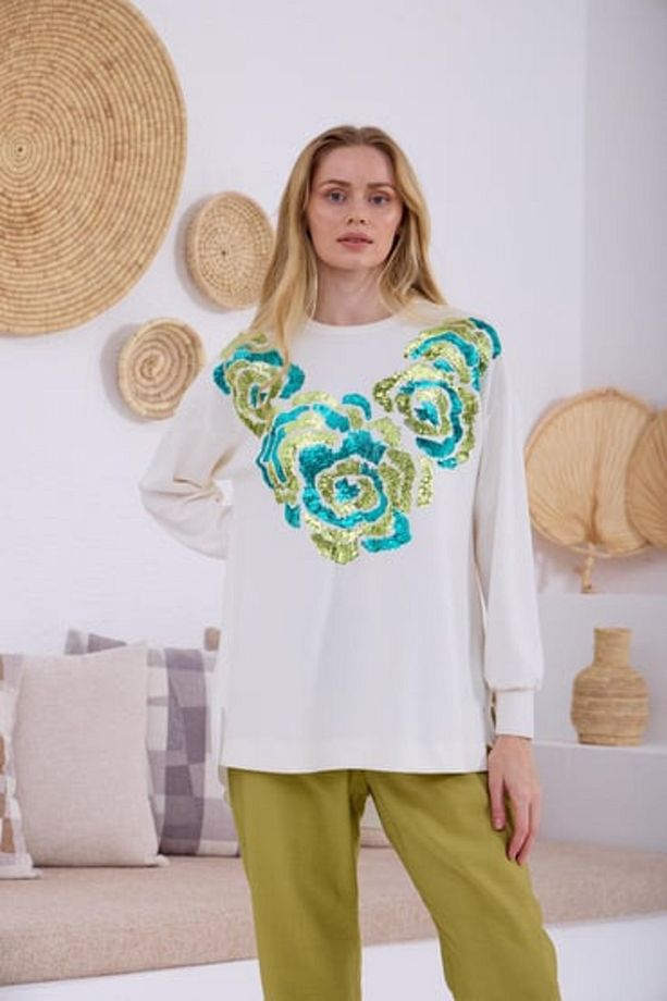 Marwa by moodbasic PAYET İŞLEMELİ TAKIM - 4