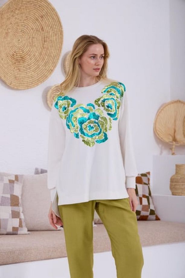 Marwa by moodbasic PAYET İŞLEMELİ TAKIM - 5