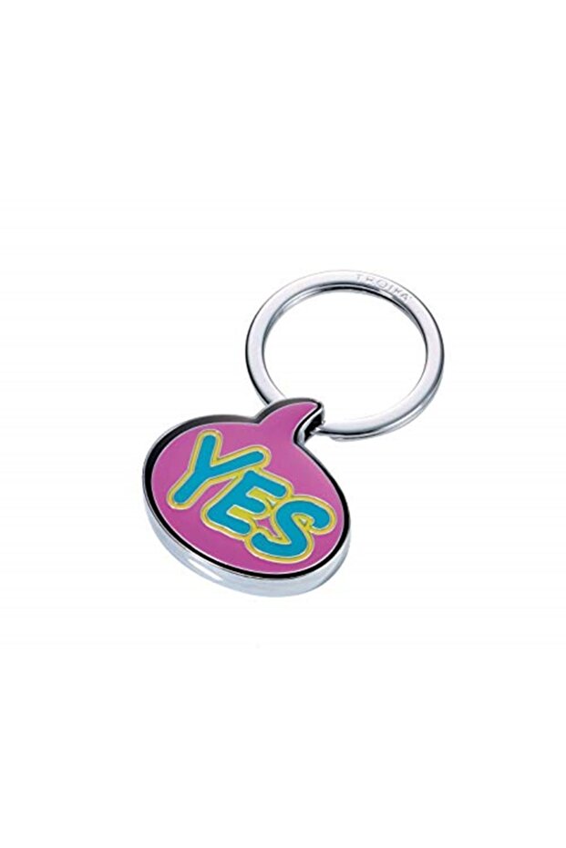 Kr1704Pk Kr1704Pk Yes Keychain Pink
