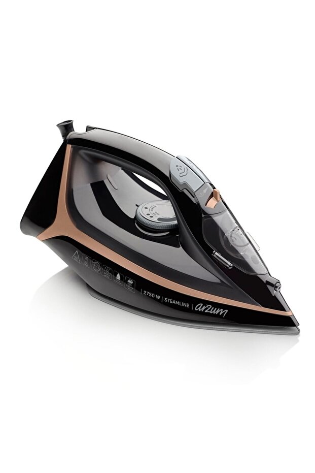 Arzum Steamline Optimal Seramik Taban Buharlı Ütü 2750W Siyah - AR6025
