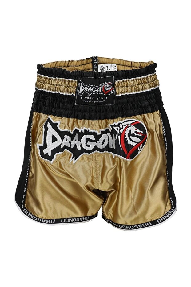 Muay Thai Shorts Retro Neo Gold Mt3075
