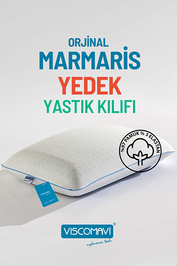 Marmaris Replacement Cotton Pillow Case - 1