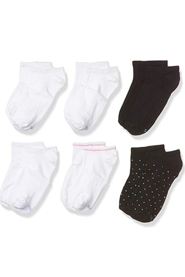 Red Label Liner Girls Hanes HHW635-6 Pcs White