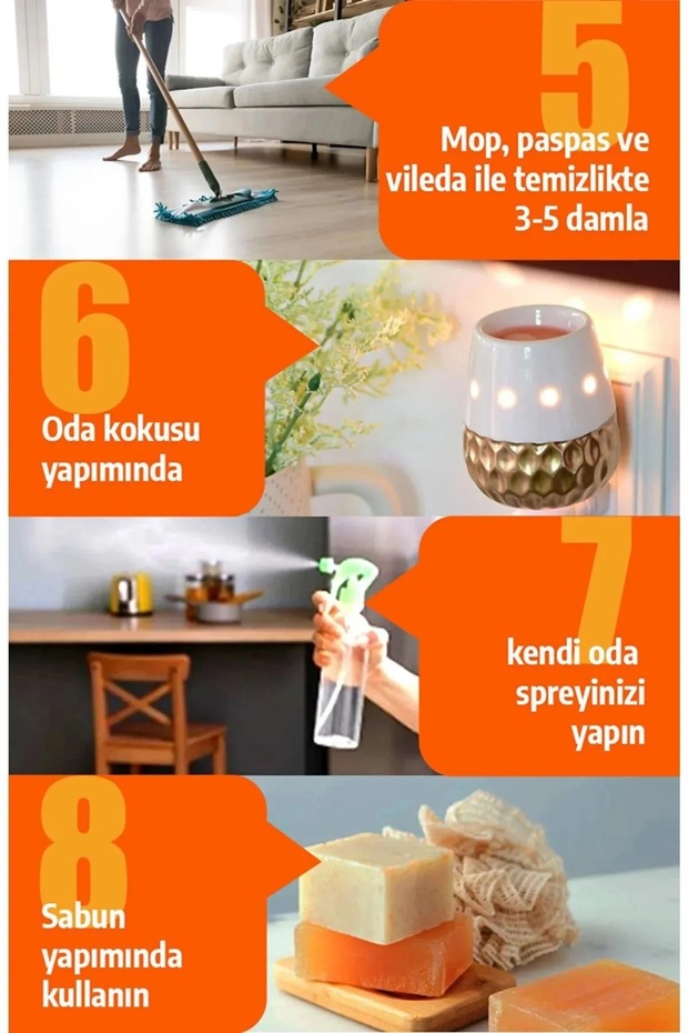 Amber Uçucu Yağı – Buhurdanlık, Difüzör Ve Oda Kokusu Esansı, Hava Nemlendirici Kokusu, 10ml - 5