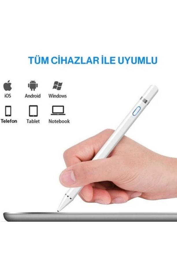 Universal Stylus Dokunmatik Kalem - iOS, Android, Windows Uyumlu, Bluetooth Gerektirmez,Hassas Uçlu - 2