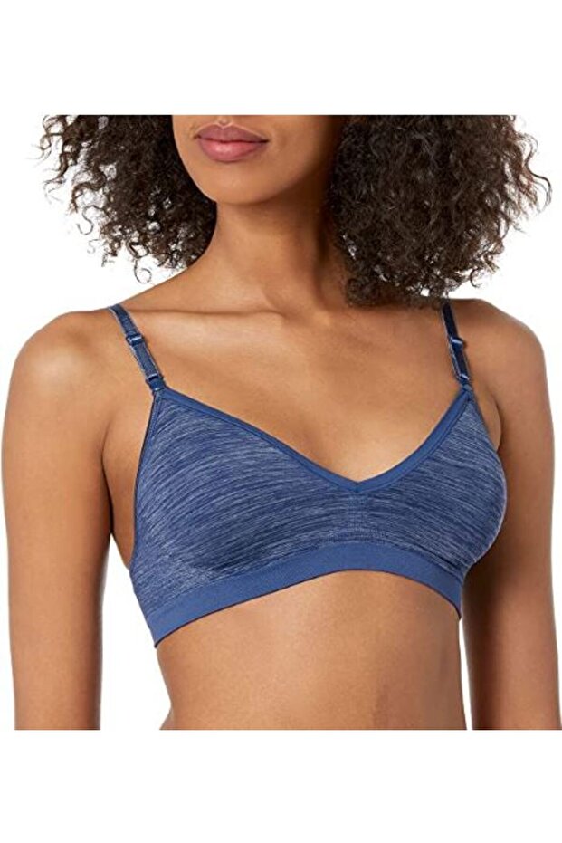 Hanes Women's Convertible Seamless Wire Free Bra G795 Blue