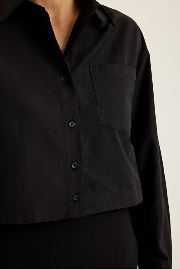 Cepli Crop Gömlek - 4