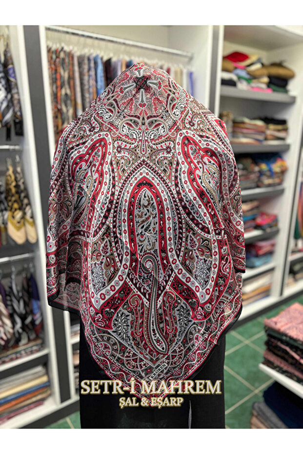 وشاح بنمط التوليب 90x90 - 3