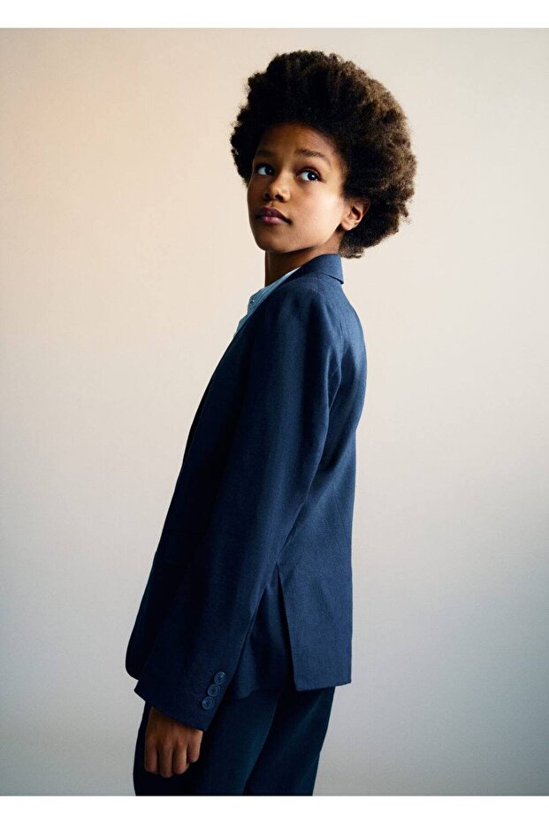 Keten Blazer Ceket - 3