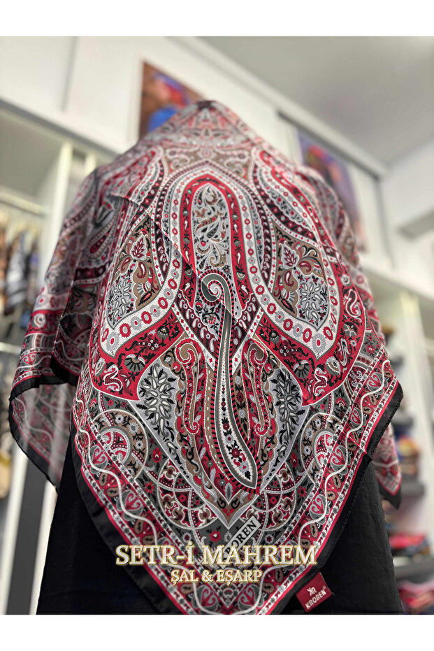 وشاح بنمط التوليب 90x90 - 4