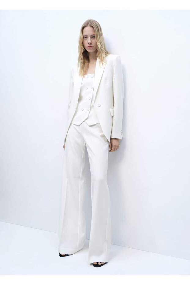 Düşük belli düz takım pantolonu - 2