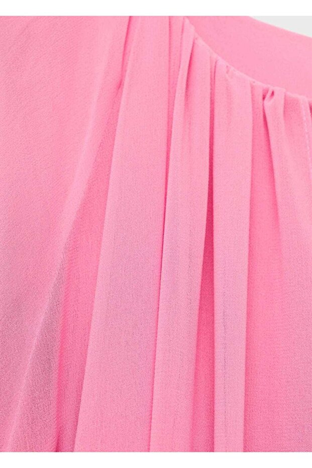 Pelerin flare elbise - 7