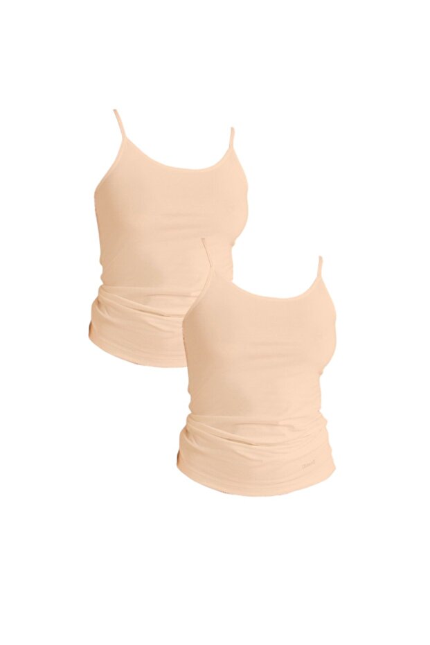 Women's Modal Cotton Lycra Rope Strap 2-Piece Skin Undershirt Kq.Obscat.1K.M1.K2