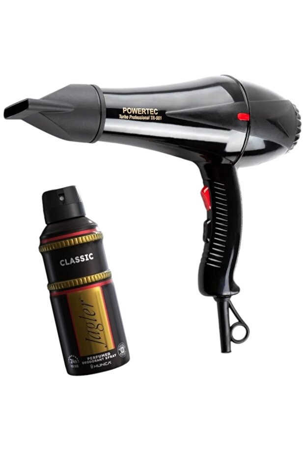 Tr-901 Profesyonel Fön Makinesi + Jagler Erkek Deodorant 150ml - 1