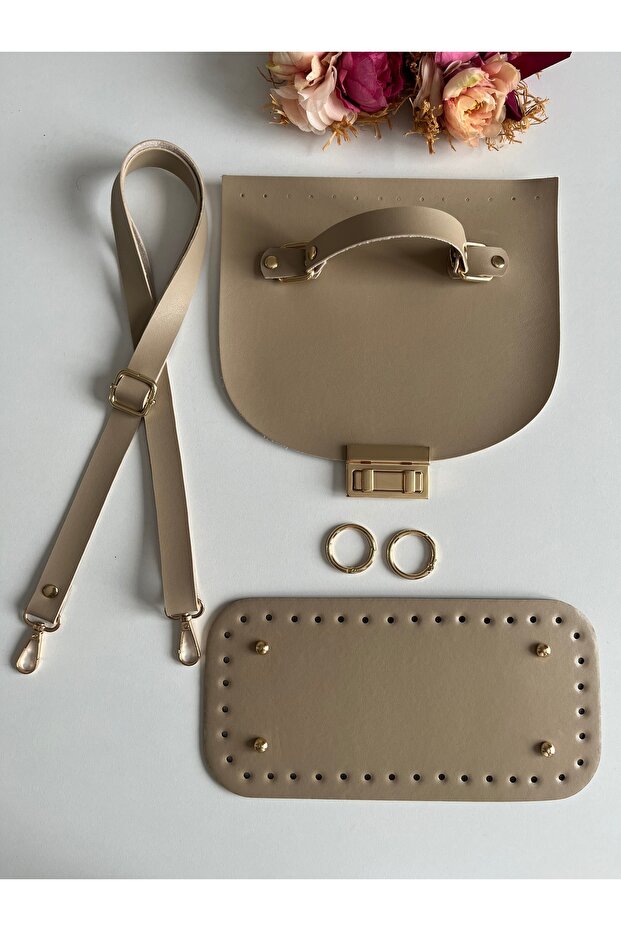 Knitted Bag Leather Kit, Cover, Strap, Base Set