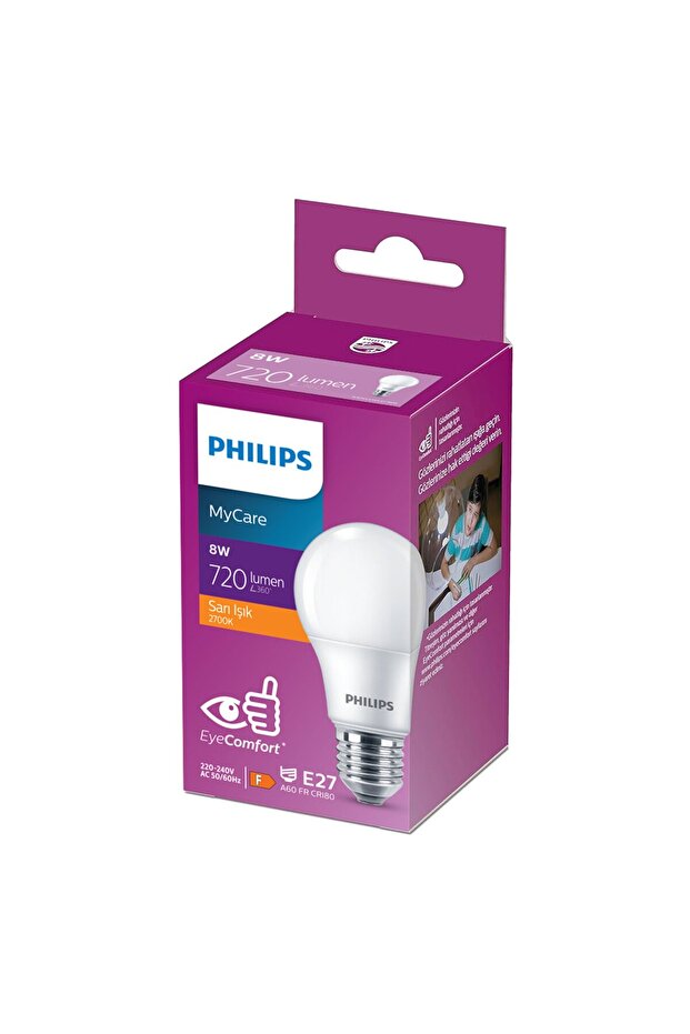Led Ampul 8W E27 2700K Sarı Işık - 1