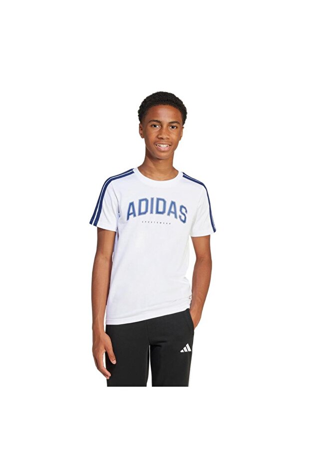Beyaz Çocuk T-shirt J C Colleg Tee Jı6674 - 1