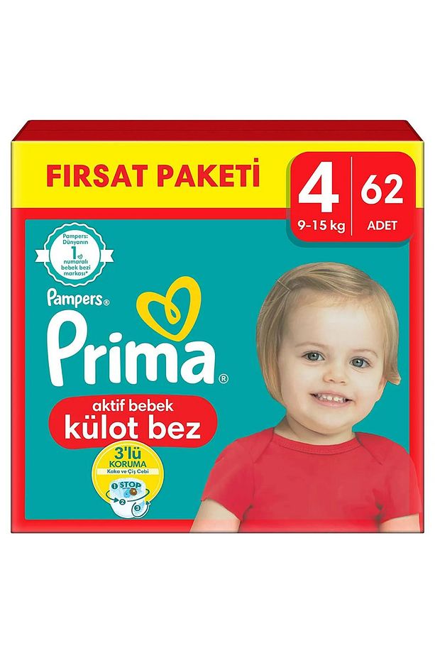 Külot Bebek Bezi 4 Beden 62 Adet Maxi Fırsat Paketi - 1