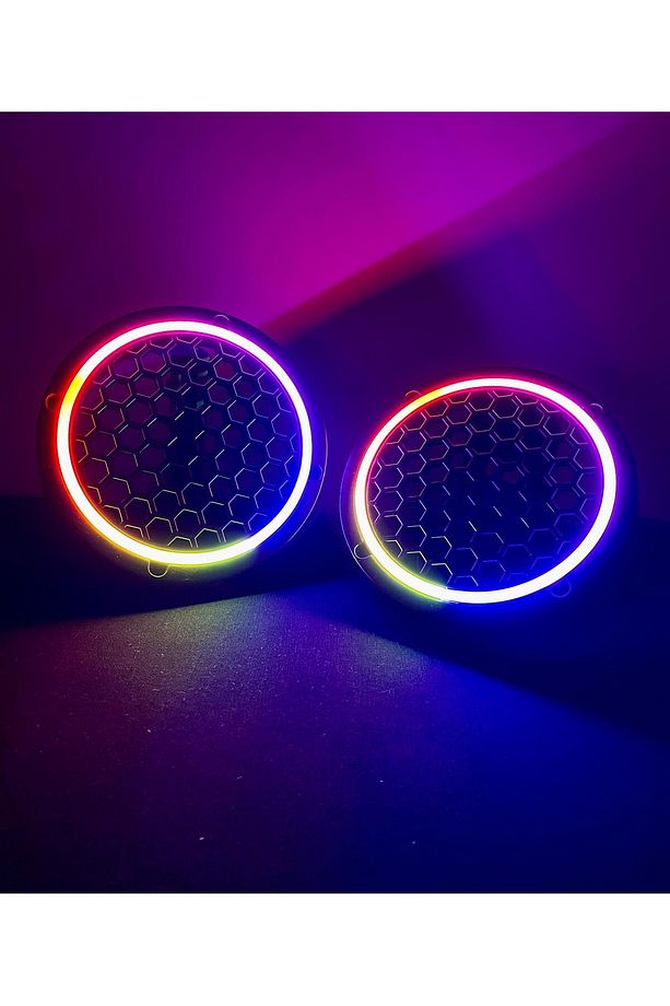 Telefon+Kumanda Kontrollü 1600 Modlu 4 Adet 16CM Pixel Led Kapak + Kumanda Modül - 7