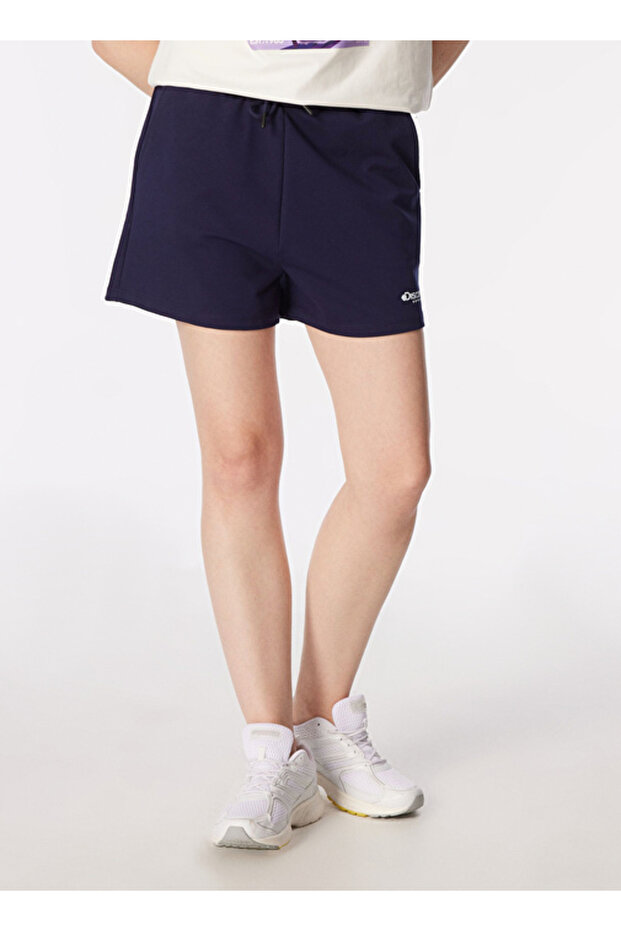 Lacivert Kadın Sweat Şort D4SL-SHT3052 Beden: XS - 1