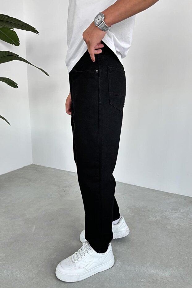 Siyah Basic Regular Pantolon - 2