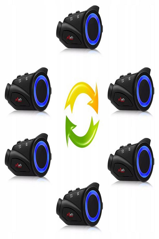 Yeni Sürüm Maxto M3 intercom  360 Derece Dönen Kask Klipsli Kameralı Motosiklet Kask İntercomu - 9
