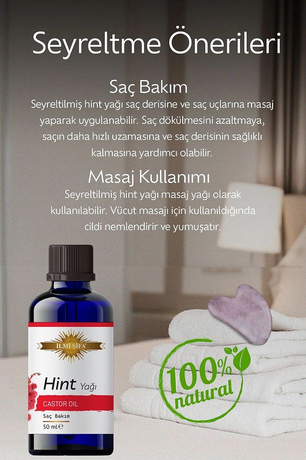 Hint Yağı 50 ml (PARLAK,BESLEYİCİ,BAKIM VE CANLILIK) - 6